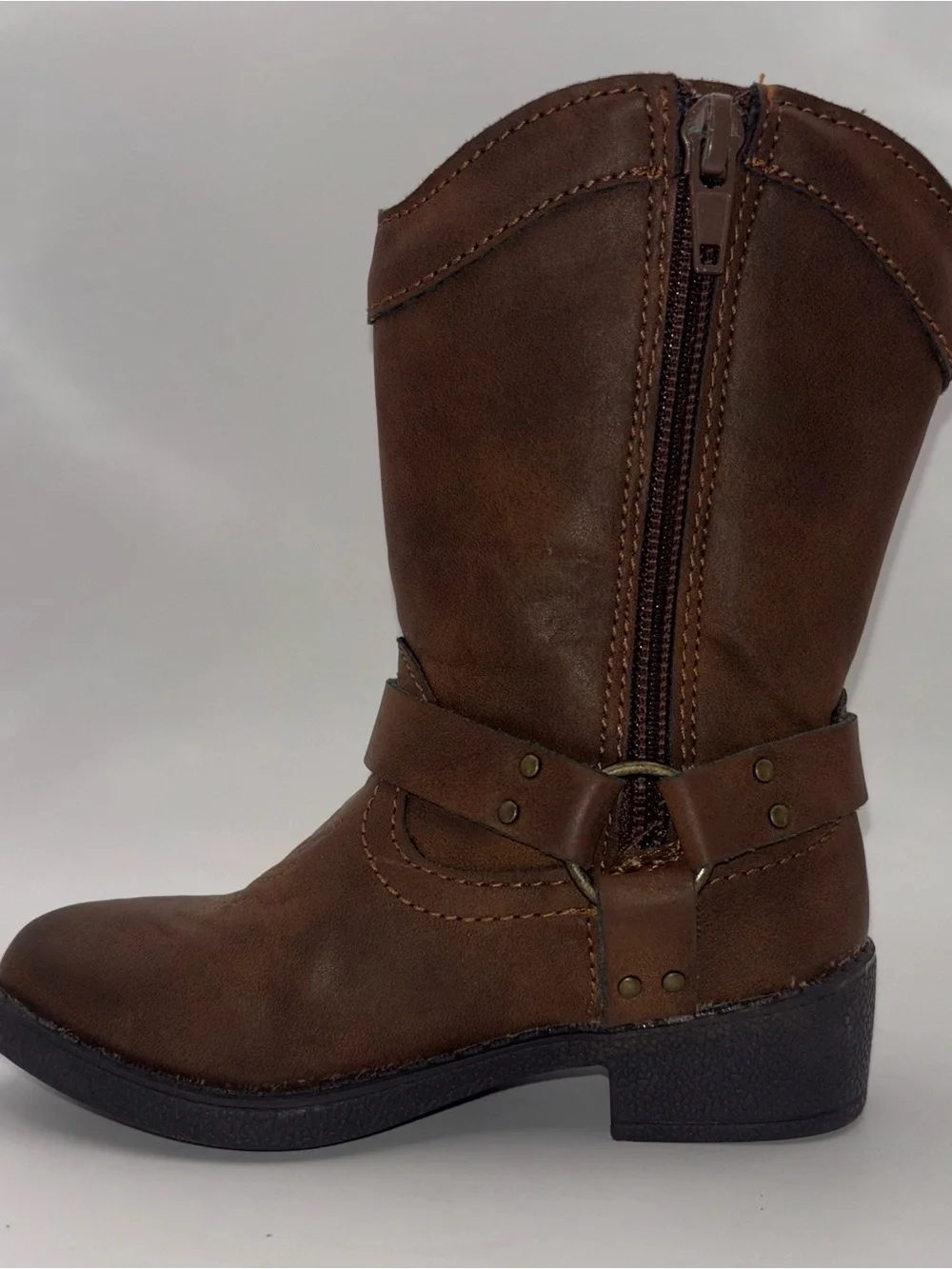 Disney Pixar Toy Story Woody & Forky Cowboy Boots Kids Size 6 Western Brown